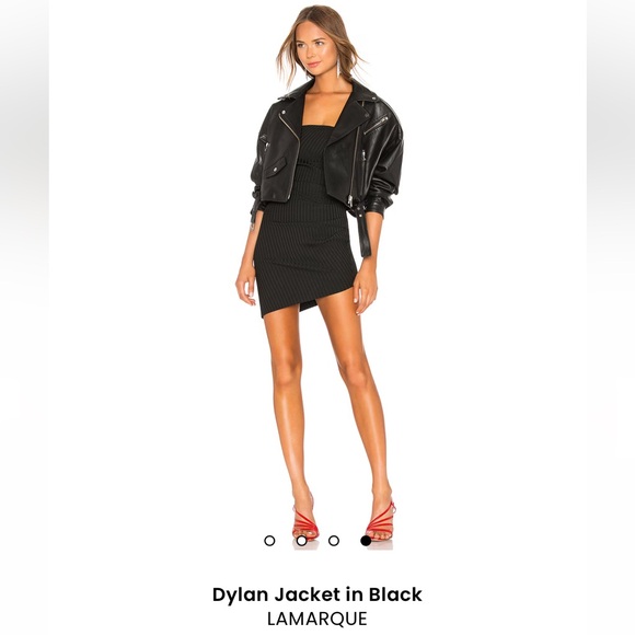 Lamarque Jackets & Blazers - LAMARQUE Dylan Black Leather Jacket (Vegan Leather)